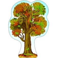 Ф-8735 Плакат вырубной А3. Дуб осенний (с уф-лаком) / Сфера 4630112000498