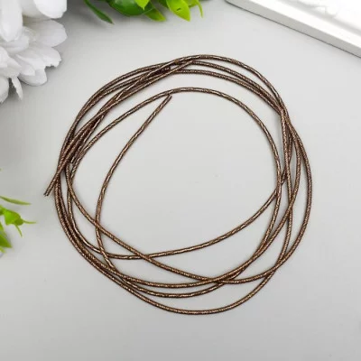 Канитель мягкая, фигурная 1,5 мм, металлик, золотая медь 5 гр 6908880