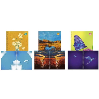 Тетрадь А5 96л "Живописный микс" КанцЭксмо ТСЛ968467