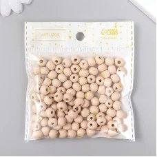 Бусины для творчества дерево "Специи" d-0,8 см, набор 20 гр   9463315