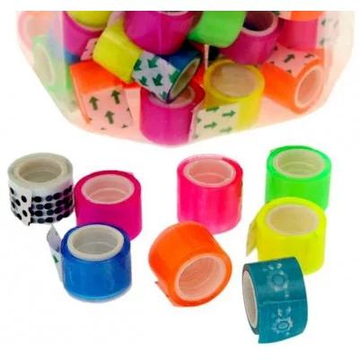 Клейкая лента цветная 12мм* 2м МИКС 2422738