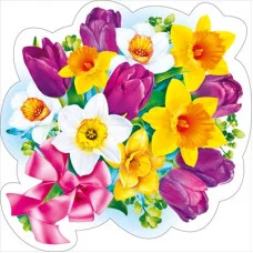 Украшение на скотче Весенний букет 080934 080.934