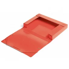 Папка-короб архивная на резинке, корешок 40 мм, пластик 0.7 мм, Calligrata красная 6926785