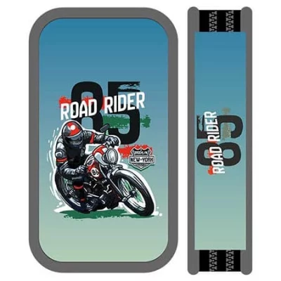 Пенал 2 отделения 190*105 ламин "Мотогонщик" ПЧЕЛКА ПО-901 066742