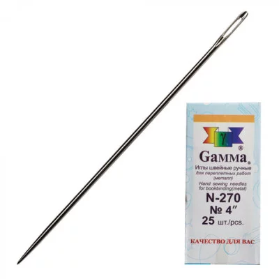 Игла для прошивки документов (игла цыганская) 1шт., размер 10 см Разбор603555