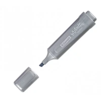 Текстовыделитель Luxor "Textliter Metallic" серебро, 1-5мм 353208