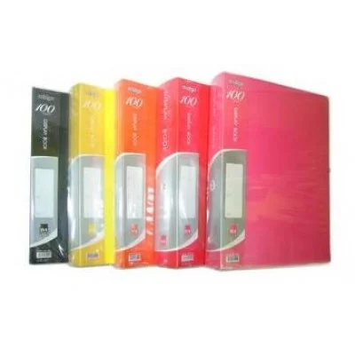 Папка на 100 карманов А4 BQ-166 корешок 55мм, вкладыш на корешке, цвета ассорти MS-100А 306265