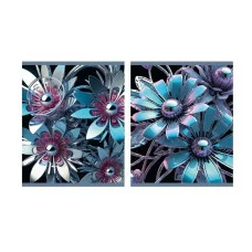 Тетрадь А5 48л "Металлические цветы" КанцЭксмо ТКГ2Л489301