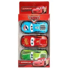 Машина металл ROAD RACING набор тачки 7 см, 3 шт, в ассорт, кор., инерц 382350