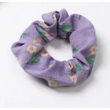 Резинка для волос "Орбита" цветы лето 10см жёлто-сиреневый 10691627