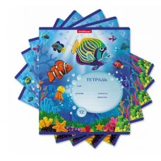 Тетрадь школьная ученическая ErichKrause Мир из пластилина 12 листов линейка 48827