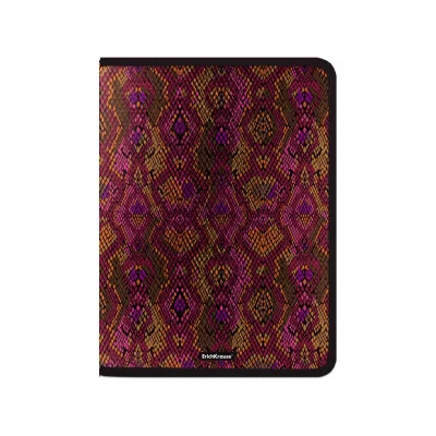 Папка для тетрадей на молнии пластиковая ErichKrause Crimson Python А4+ 52840