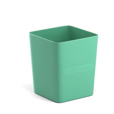 Подставка настольная пластиковая ErichKrause® Base, Powder, оливковая 55821