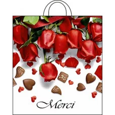 Пакет с петлевой ручкой Интерпак Мерси 38*42 12027