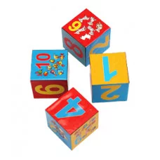 КУБИКИ ПЛАСТИКОВЫЕ 4 шт. УЧИМ СЧЁТ (Арт.К04-8206)