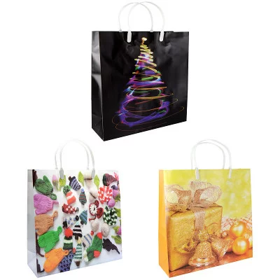 Пакет подарочный, 300*300*100 мм, пластиковый WINTER WINGS 00-00020607