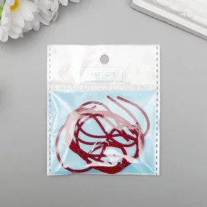 Канитель мягкая, фигурная 2 мм матовый, красный 5 гр 6708990