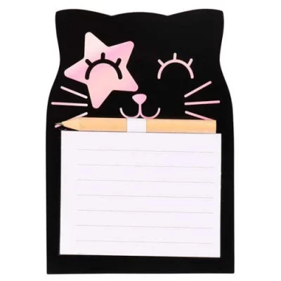 Блок для записей 14*10 40л склейка на магните 232262 Котик КОКОС