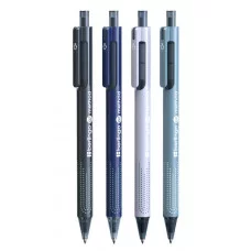 Ручка шариковая автоматическая Berlingo "Method" синяя, 0,7мм, корпус ассорти 374559