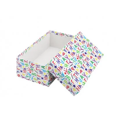 Коробка прямоугольная подарочная Буквы 28,5 х 18,5 х 12 см РазборПП-4528