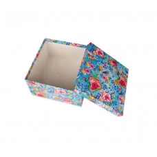 Коробка квадратная подарочная 1 шт Лирика 7 х 7 х 4 см РазборПП-2835