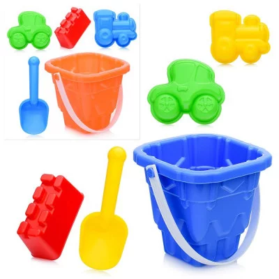 Песочный набор "Строим город!" (3 формочки, совок, ведро) У383