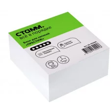 Блок для записей СТАММ Престиж , 9*9*4,5см, белый 331310