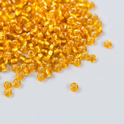Бисер "Zlatka" 08/0, 3 мм, 10 г 0029 оранжевый 9317228