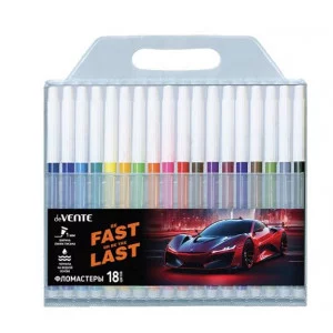Фломастеры 18цв "Fast Or Last" смываемые невент колп   DEVENTE 5082522 232420