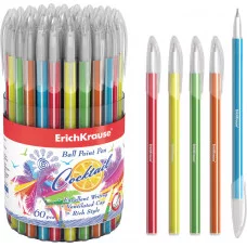 Ручка ERICH KRAUSE "Cocktail" син 0.6мм/-/иг корп тонир асс 33518 086275