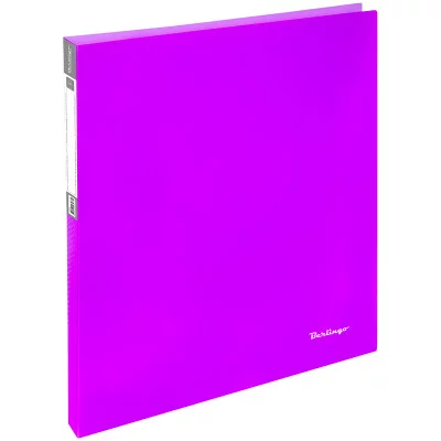 Папка на 2-х кольцах Berlingo "Neon", 25мм, 700мкм, неоновая розовая BERLINGO* 239873