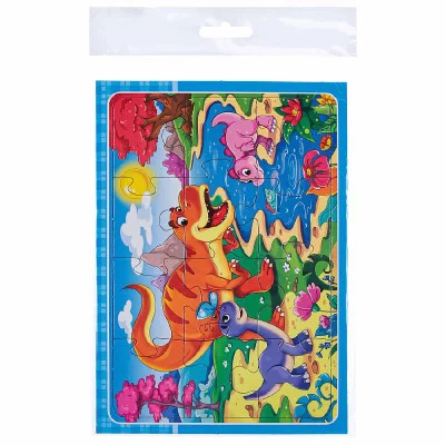ПАЗЛ-РАМКА. 12 элементов. 15х21 см Динозавры №6 (Арт. П-3176)