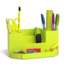 Набор настольный пластиковый ErichKrause Victoria Neon Solid желтый 53266