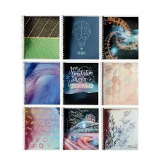 Тетрадь 80л клетка/спираль фольг/конгрев "Микс" ассорти (9диз) 60г/м2 АКАДЕМИЯ ХОЛДИНГ 11730/9 228474