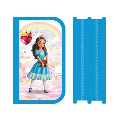 Пенал 2отдел. 190*120мм Принцесса в школе с откидной планкой ПО-05