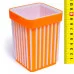 Подставка для канцелярских принадлежностей "2 в 1", куб, 7.5х7.5х10см, пластик, цв.асс 2122 /1 /0 /144 131371