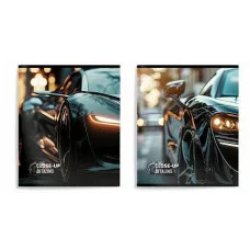 Тетрадь 96 л. А5 кл. скреп. офс. Schoolformat УЛЕТНАЯ ТАЧКА мел. карт., ВД-лак 260170