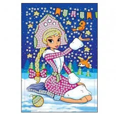 МОЗАЙКА МЯГКАЯ. формат А4. СНЕЖНАЯ КРАСАВИЦА (Арт. М-8700)