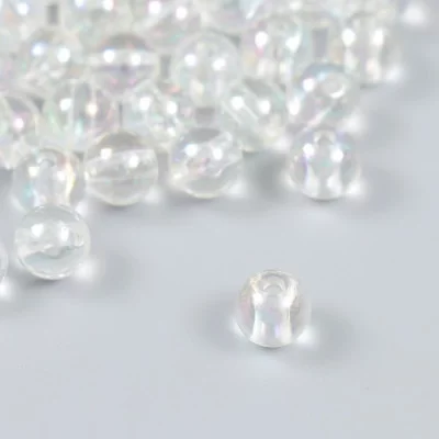 Бусины для творчества пластик "Мыльный пузырь прозрачный" набор 20 гр 0,8х0,8х0,8 см   9129412
