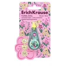 Корректирующая лента ErichKrause Floral Soul с печатью на корпусе 5мм х 6м ассорти  62738