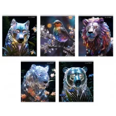 Тетрадь 165х202 48л "Хрустальные звери"  КанцЭксмо ТКФ489278