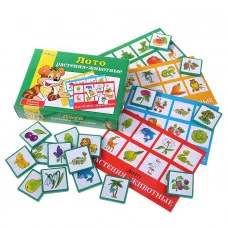 Лото "Растения-животные" 80303