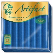 Глина полимерная 56г АРТЕФАКТ "Блестки" синий G7091 697979