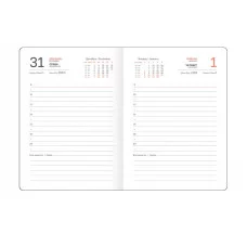 Ежедневник датированный 2026г., А6, 176л., твердый переплет, кожзам, BG "Winner. Bright blue", синий 380086