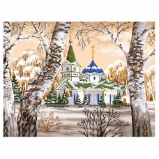 Картина по номерам на холсте ТРИ СОВЫ "Собор", 40*50, с акриловыми красками и кистями 358785