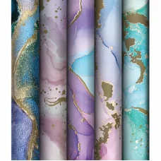 Упаковочная бумага 1шт глянц. 70*100см, MESHU "Мраморный стиль", 80г/м2 358111