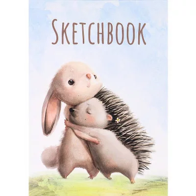 Скетчбук Ёжик и зайчик А5, 48л, КБС (офсет) С48-4198