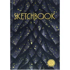 Cкетчбук А4 Чешуя (7БЦ, мат лам+выб лак, 64 л, ляссе, 100г) (айвори) С64-4180