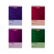 Блокнот на спирали ErichKrause® Duotone Next, А6, 60 листов, клетка_MIX-PACK 58422