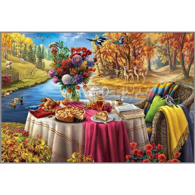 Холст с красками 30х40 см. (20цв) Натюрморт в осеннем лесу.   ( Арт. ХК-0922)